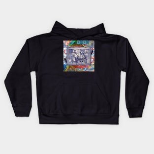 Portuguese folk art Kids Hoodie